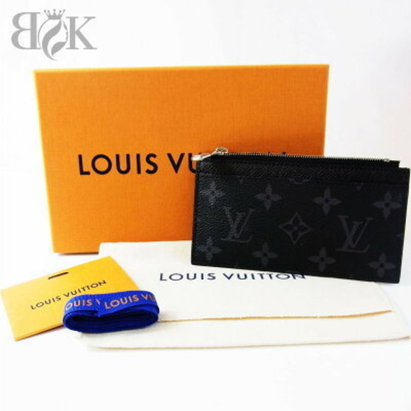 Louis Vuitton Monogram Eclipse Black Coin Card Holder Case by - Picture 1 of 3